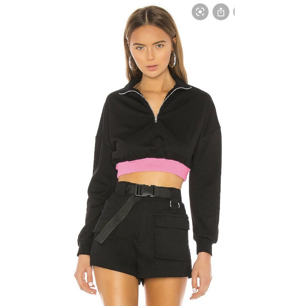 NWT SUPERDOWN 100% Cotton Jojo Cropped Sweater XXS